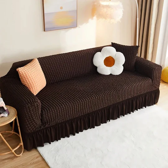 brown_bubble1_1_540x Bubble Style Sofa Cover - Brown - Image 1