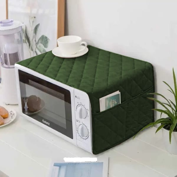 d6ea5a56-8472-4574-b444-bafb975f827b Microwave Oven Cover Quilted (Green) - Image 1